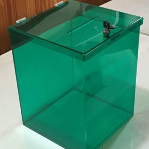 Urnas para sorteos diferentes tamaños y colores