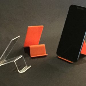 pie para exhibición de celulares